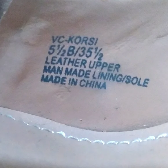 Vince Camuto  Platform Korsi Leather Snake Skin Silver Heels Size 5.5 - Picture 3 of 13